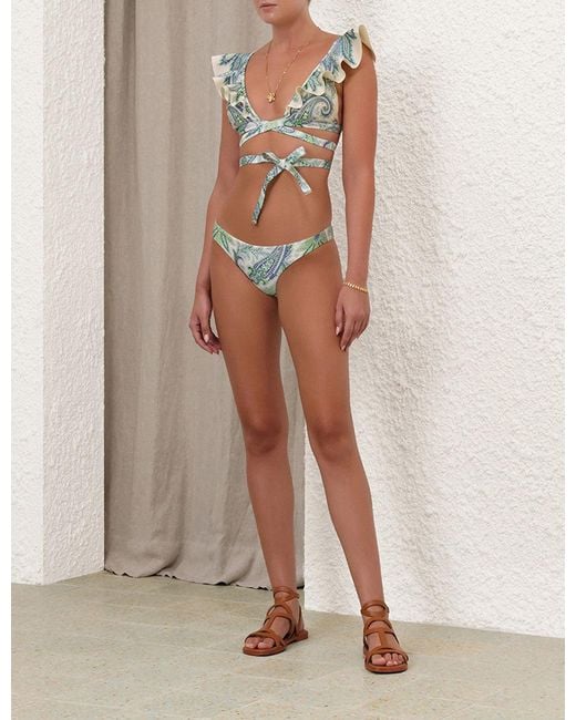 Zimmermann Blue Bikini Costume