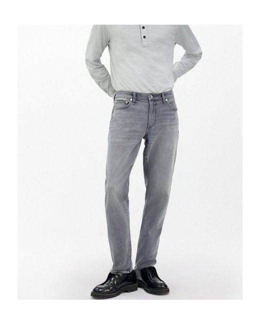 Rag & Bone Gray Fit 3 Athletic Jeans for men