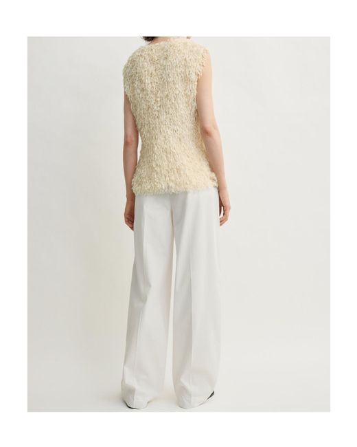 Totême Natural Feathered-Jersey Top
