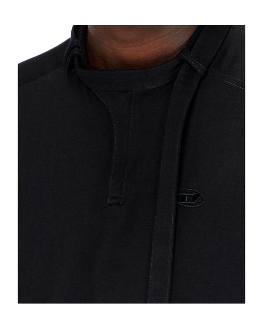 DIESEL Black T-Kauko Crewneck T-Shirt for men