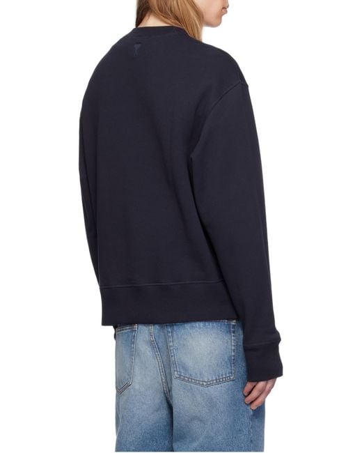 AMI Blue Ami Ami Alexandre Mattiussi Sweatshirt for men