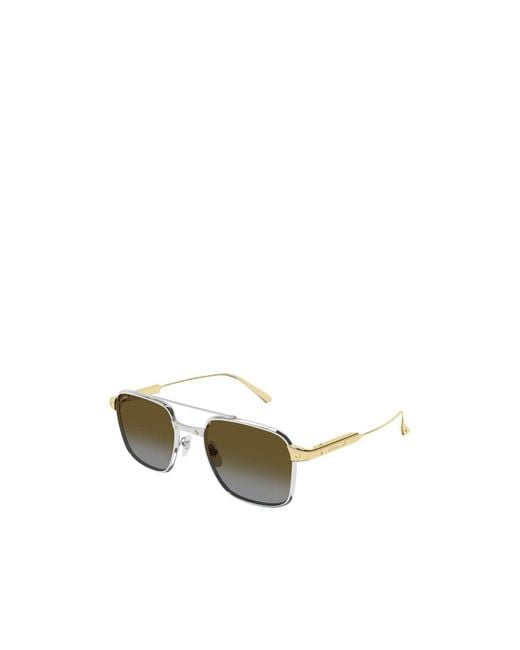 Cartier Green Rectangle Bar Sunglasses for men