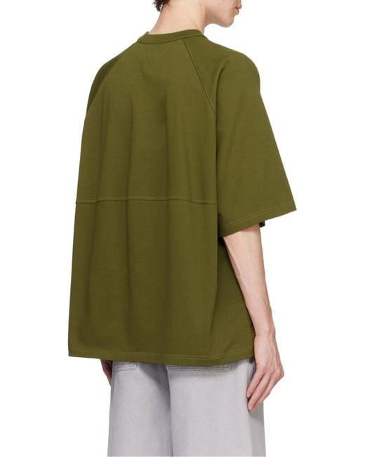 Bottega Veneta Green Open-Necked Shirt for men
