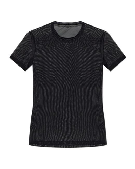 MM6 by Maison Margiela Black Lingerie Top