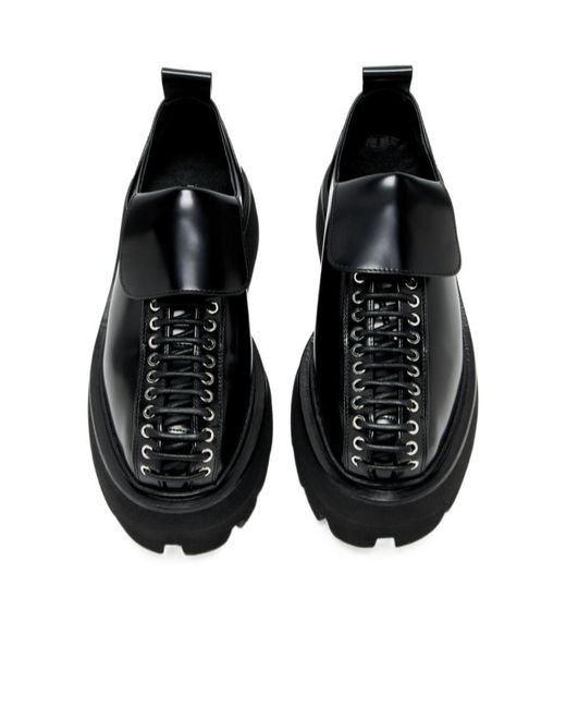 Alexander McQueen Black Sofa Lace-Up Sneakers