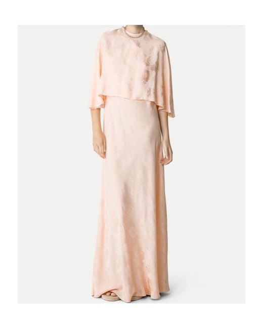 Forte_forte Pink Overlay-Floral Maxi Dress