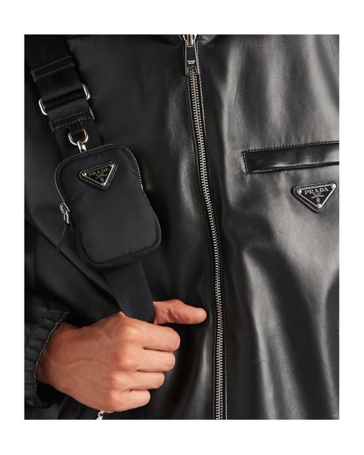 Prada Black Reversible Hooded Jacket for men