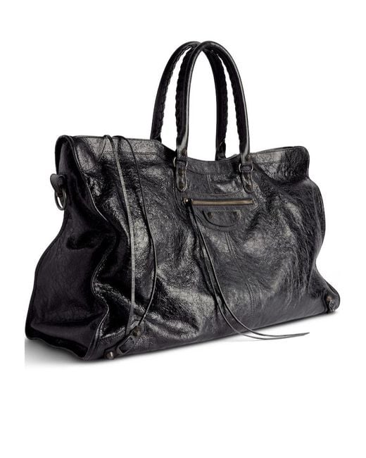 Balenciaga Black Le City Zipped Travel Bag for men