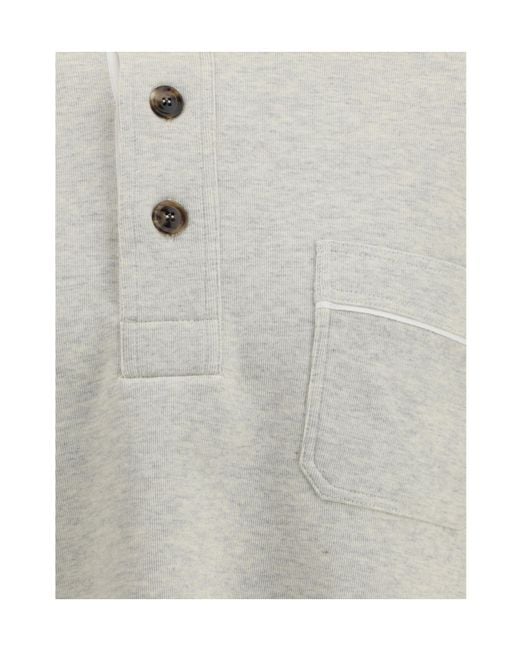 Tom Ford Gray Half-Button Pullover for men