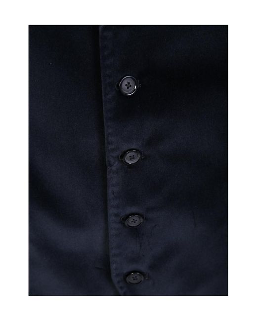 Tagliatore Blue Single-Breasted Panelled Waistcoat for men