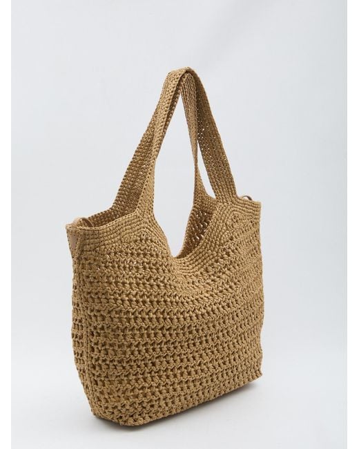 Tod's Metallic Woven Medium Tote Bag