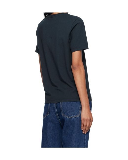 Maison Kitsuné Black Maison Kitsuné Fox Head Regular Tee-Shirt