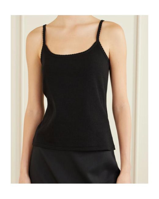The Row Black Crew Neck Vest