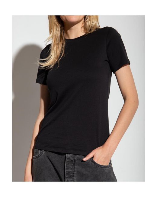 Theory Black Easy Short-Sleeved T-Shirt