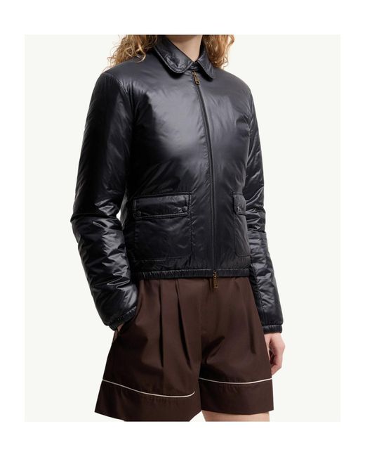 Moncler Gray Lanset Zip-Up Shirt Jacket