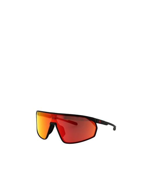 Adidas Orange Originals Shield Sport Sunglasses for men