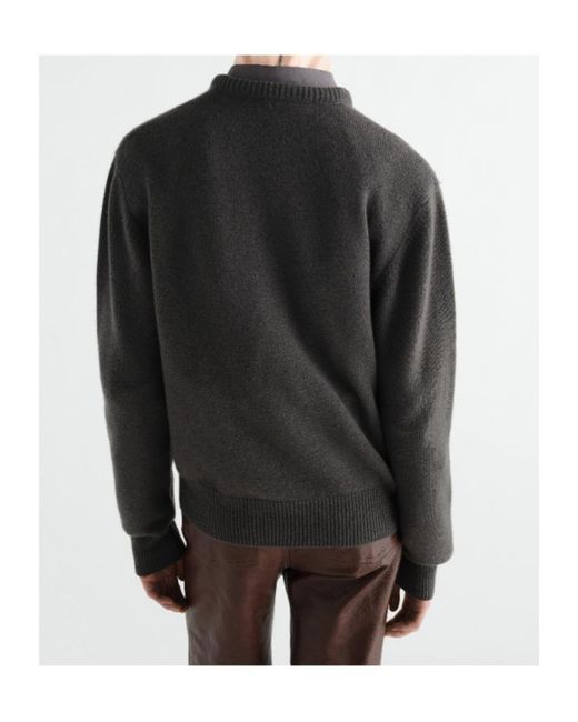 Lemaire Gray V-Neck Sweater