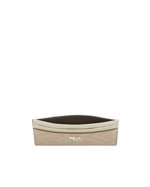 Fendi Natural Shadow Card Holder for men