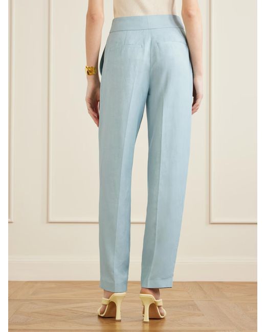 Joseph Blue Wide-Leg Tailored Pants