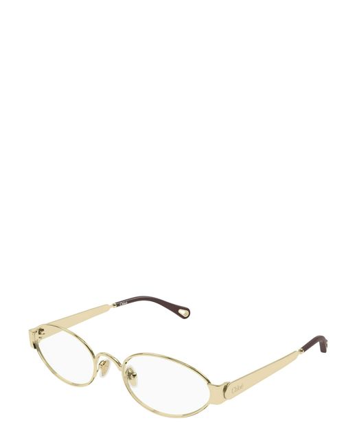 Chloé Natural Chloé Eyewear Oval Frame Glasses