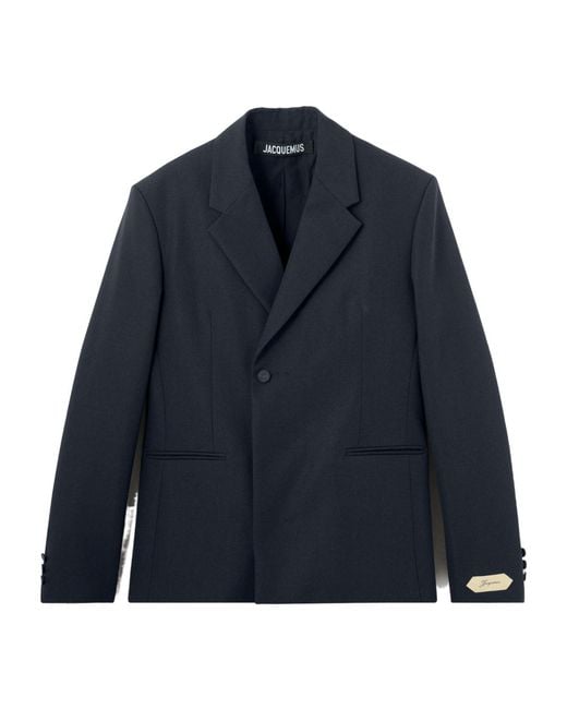 Jacquemus Blue Melo Single-Breasted Blazer for men