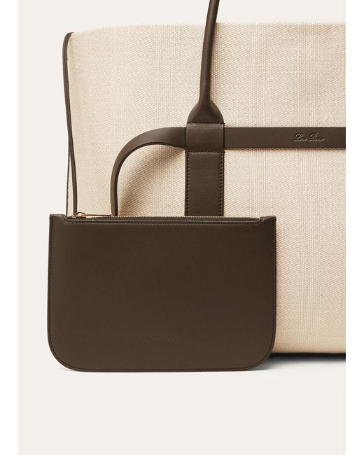 Loro Piana Natural Ghiera Shopper Large Handbag