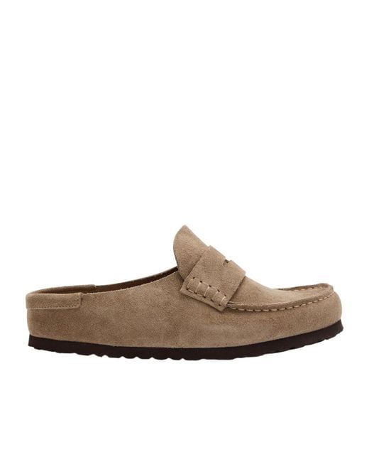 Birkenstock Brown Naples Wrapped Suede Loafers