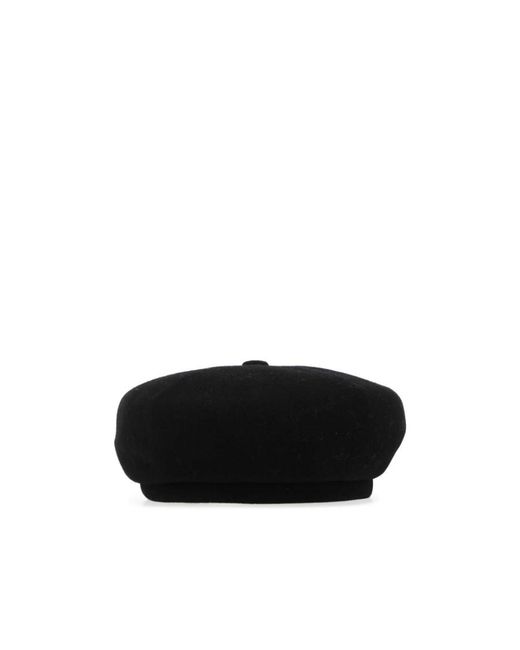 Kangol Black Logo-Embroidered Jax Beret for men