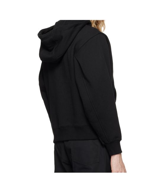 Adererror Black Hooded Sweater for men