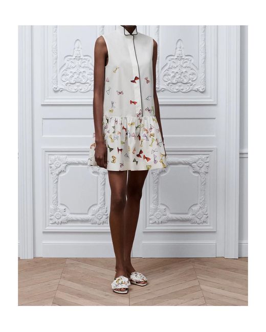 Dior Natural Iviera Short Flared Dress