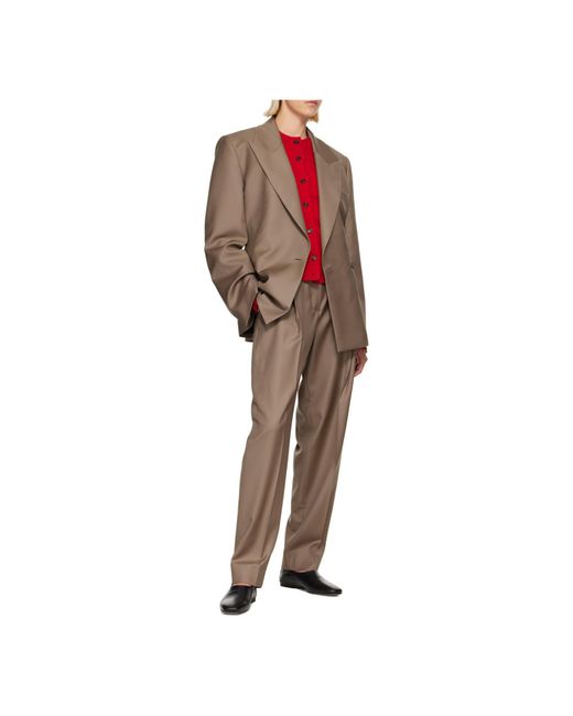 Rohe Brown Hourglass Double-Breasted Blazer