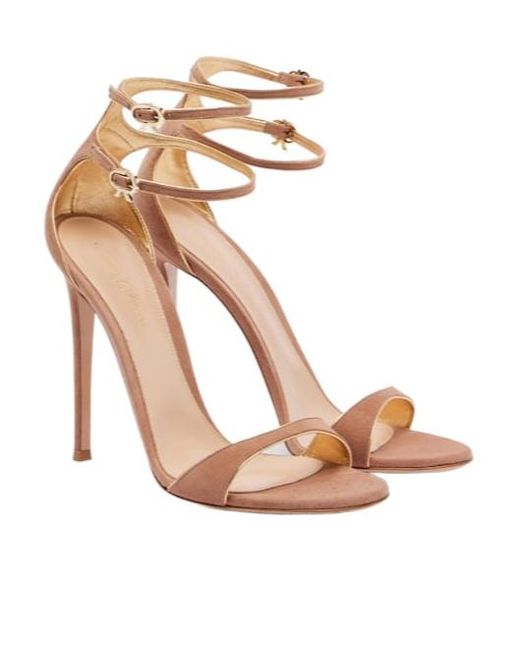 Gianvito Rossi White Versatile Minimalist Thin-Strap High Heel Sandals
