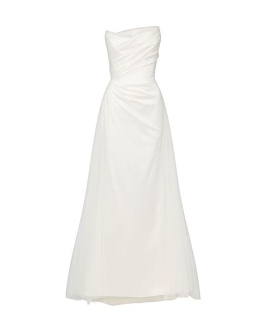 Vivienne Westwood White Bridal Nova Reha Tulle And Satin Gown
