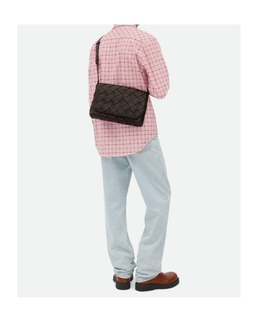 Bottega Veneta Black Diago Large Crossbody Bag for men