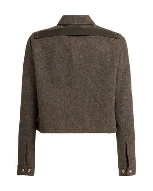 Rick Owens Green Alice Virgin Wool Jacket for men