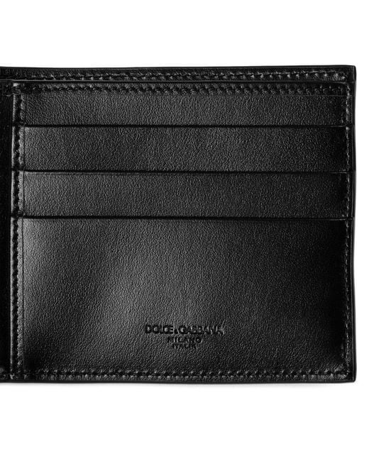 Dolce & Gabbana Black Solid Color Card Holder for men
