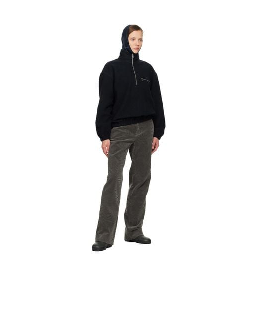 Rier Blue Cache-Cou Knitted Wool Scarf for men