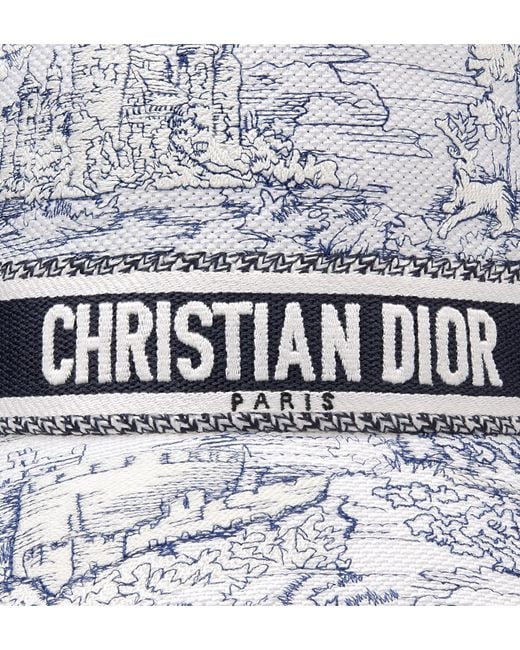 Dior White D-Bobby Toile De Jouy Scotland Small-Brim Bucket Hat