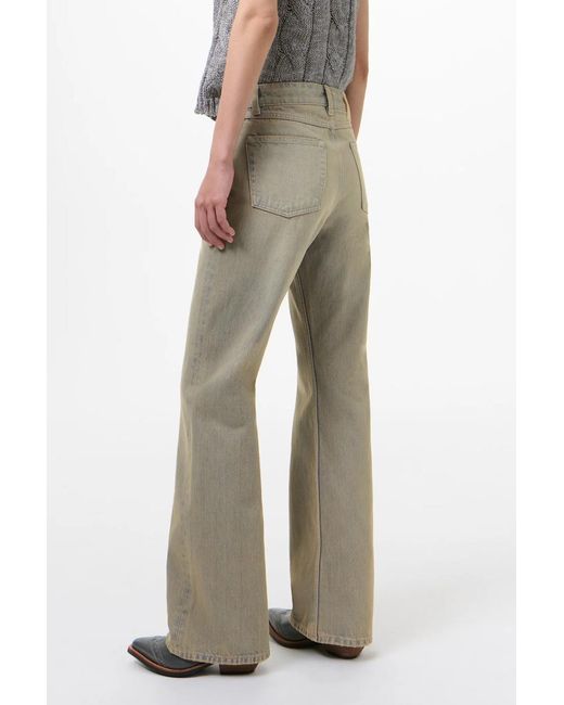 Our Legacy Gray High-Rise Wide-Leg Jeans