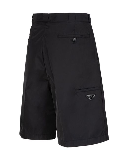 Prada Blue Knee-Length Tailored Shorts for men