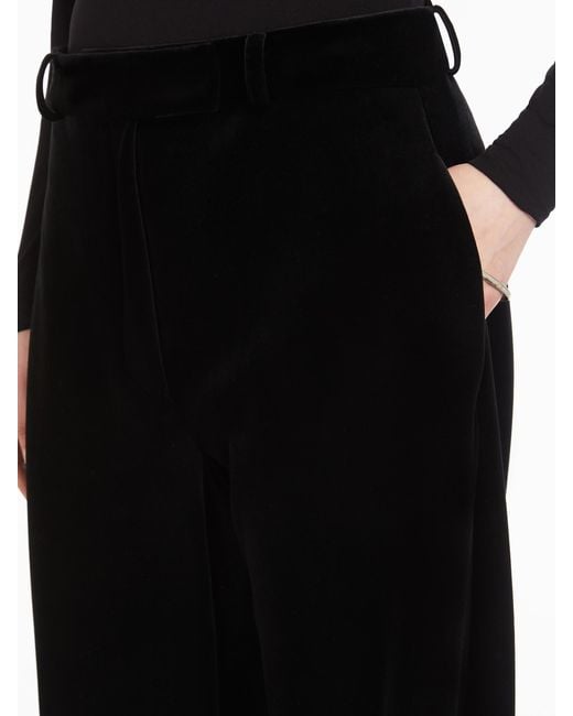Sportmax Black Mid-Rise Straight Leg Trousers