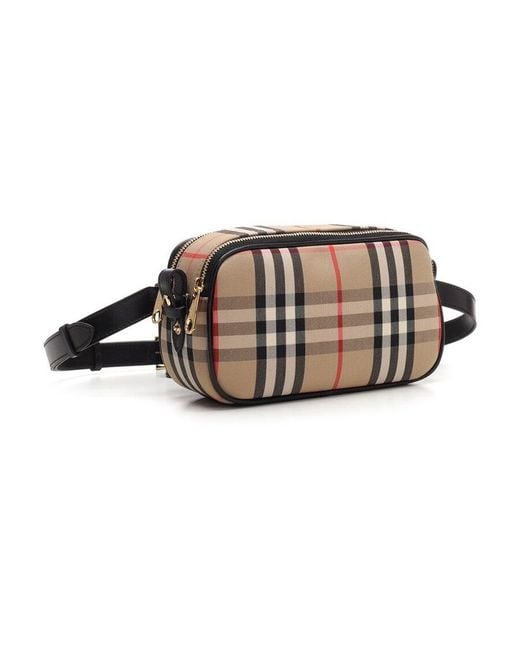 Burberry Brown Vintage Check Belt Bag