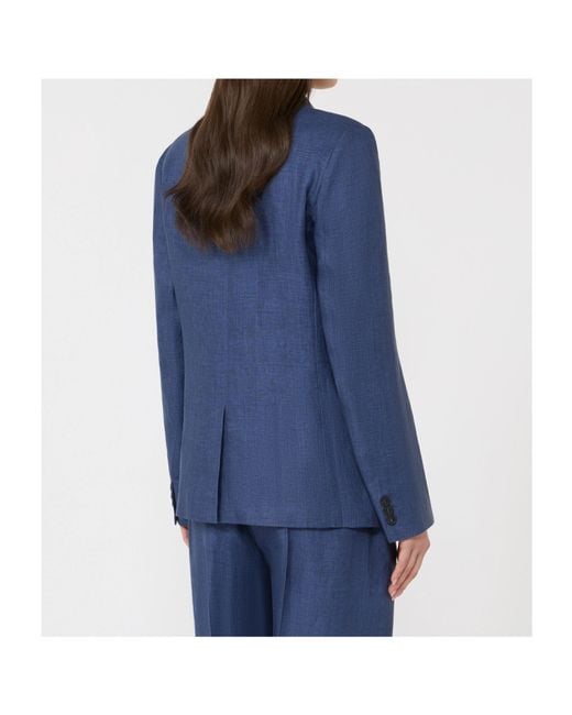 Weekend by Maxmara Blue Nalut Single-Breasted Blazer