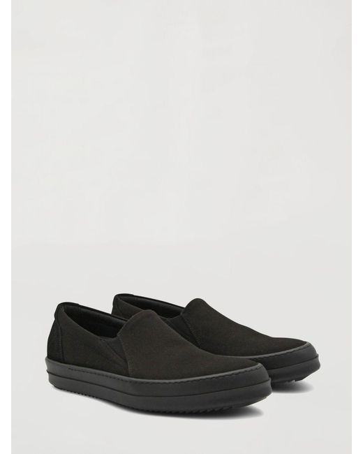 Rick Owens Blue Star Detail Slip-On Sneakers for men