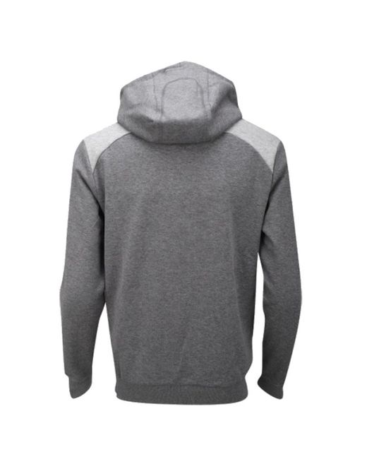 Boss Gray Logo Hooded Sweater for men