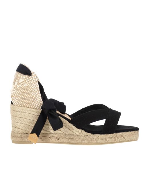 Castaner Black Open-Toe High-Heeled Sandals