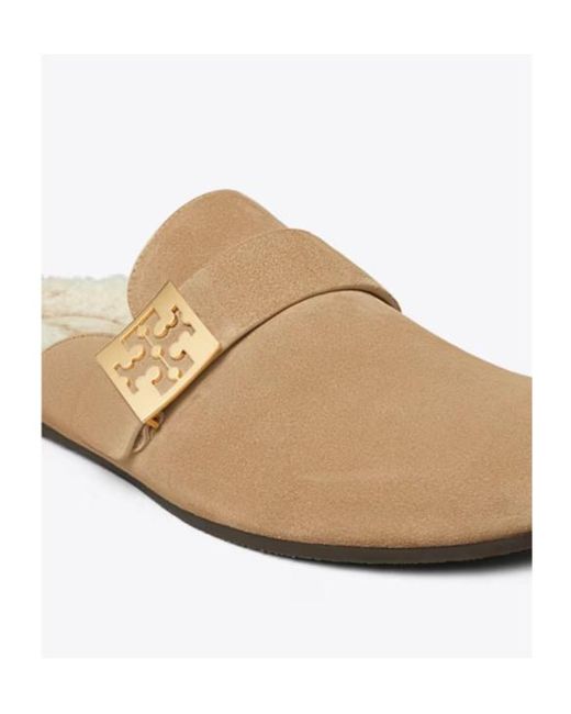 Tory Burch Natural Mellow Mules