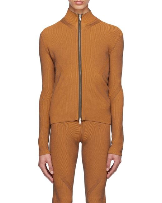 Dion Lee Brown Angled Rib Sweater for men