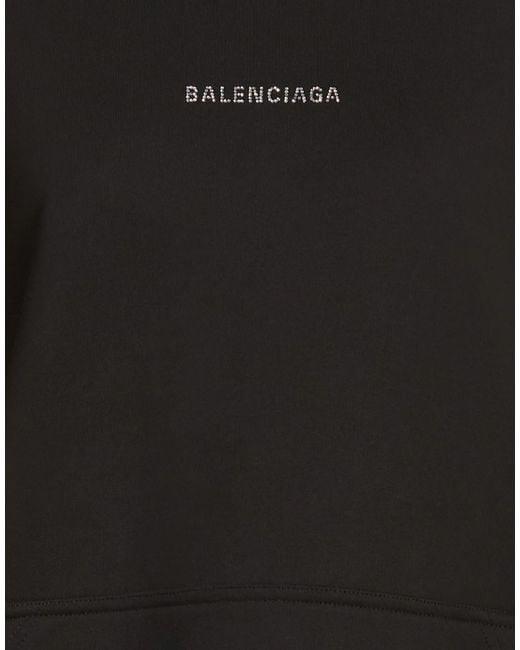 Balenciaga Black Hooded Track Jackets