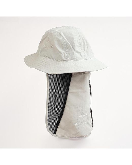 NANGA White Turbulent Sun Hat for men